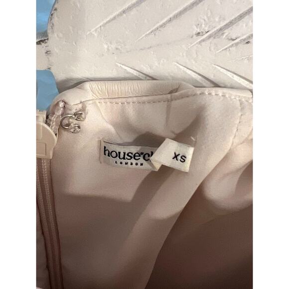 House of CB Camilla Faux Leather Strapless Midi Dress Size XS Extra Small - Picture 6 of 9